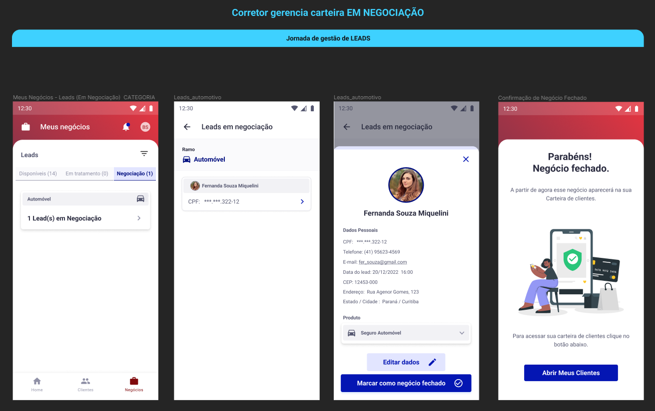 Lojacorr - Manage Leads · Lojacorr
